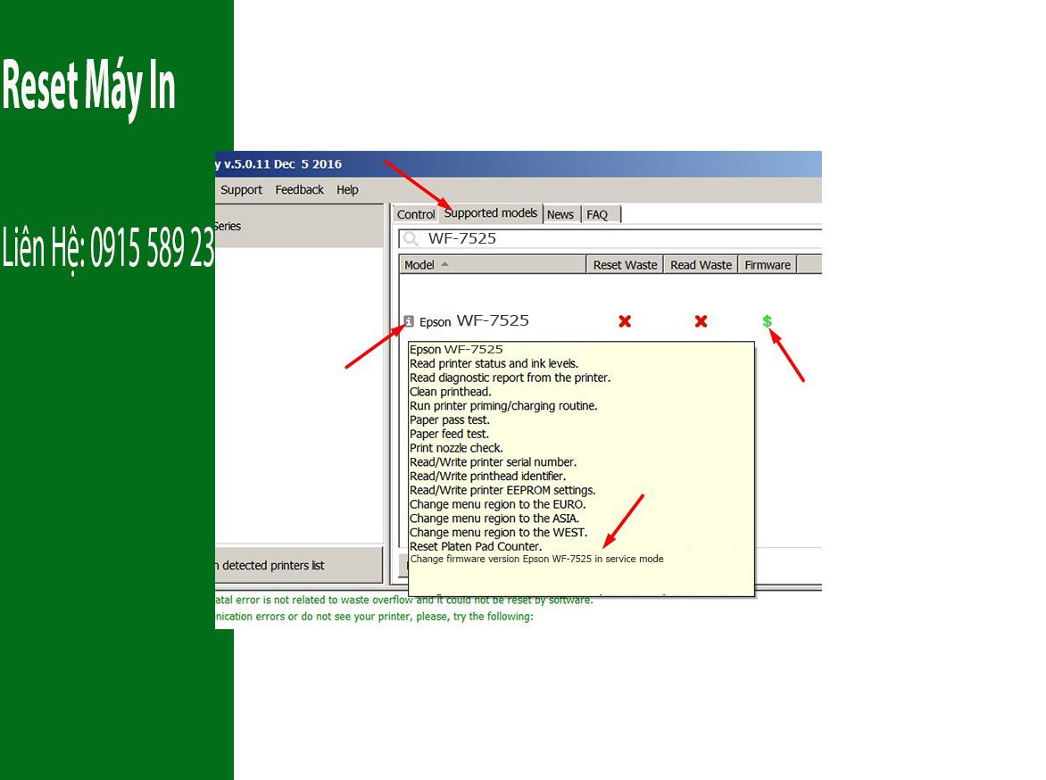 Key Firmware May In Epson WF-7525 Step 1